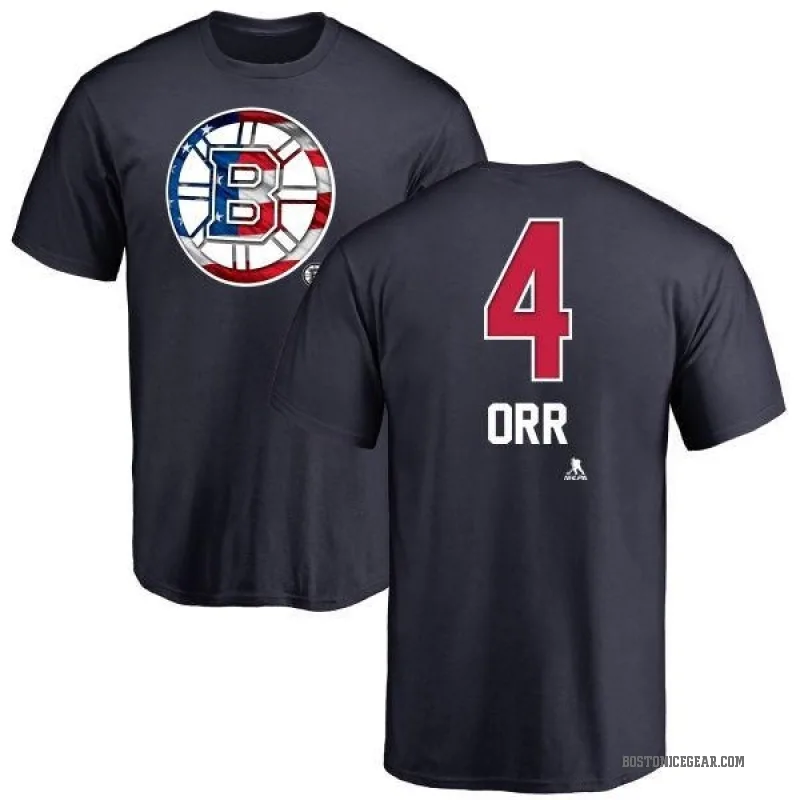 Bobby Orr Youth Navy Boston Bruins Name and Number Banner Wave T-Shirt -