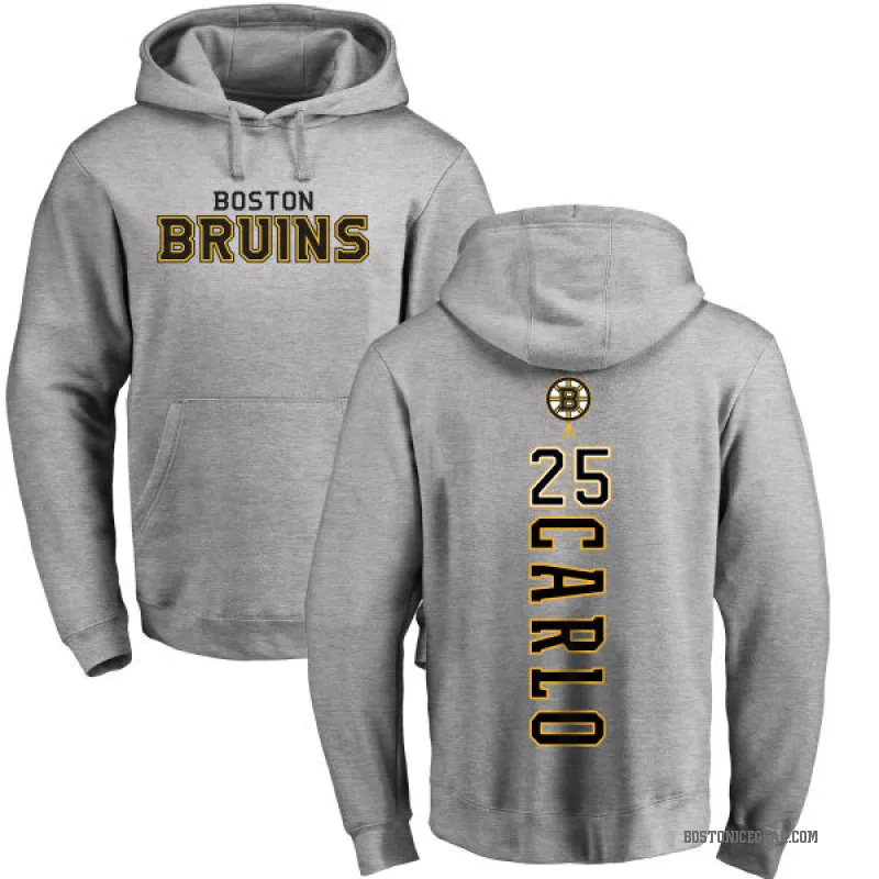 Gerry Cheevers Boston Bruins Men's Black Branded Backer T-Shirt 