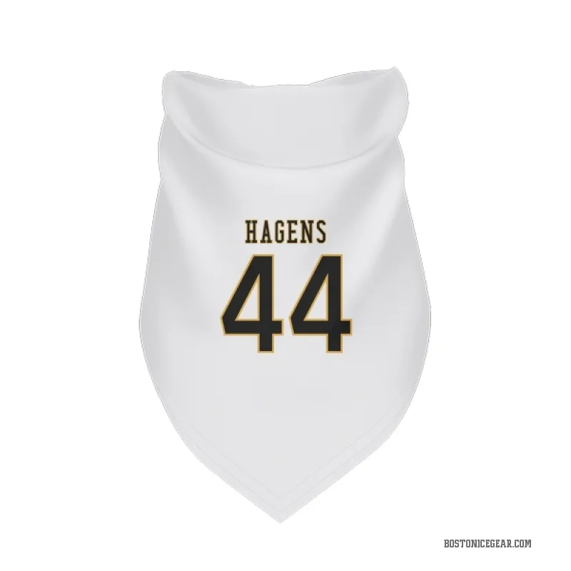James Hagens  White Boston Bruins  Cat & Dog Pet Bandana