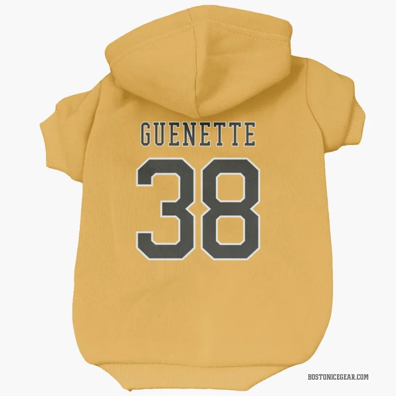Maxence Guenette  Gold Boston Bruins  Cat & Dog Pet Hoodie