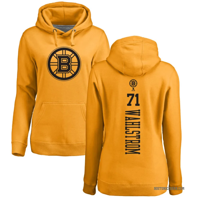 Oliver Wahlstrom Women's Gold Boston Bruins Branded One Color Backer Pullover Hoodie