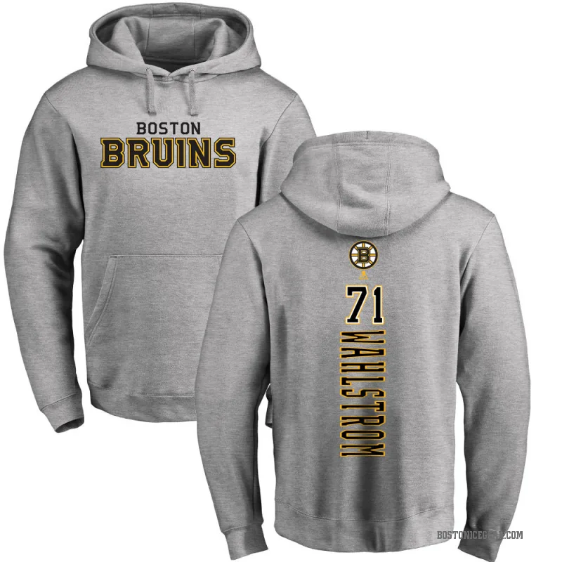 Oliver Wahlstrom Youth Olive Boston Bruins Branded Ash Backer Pullover Hoodie