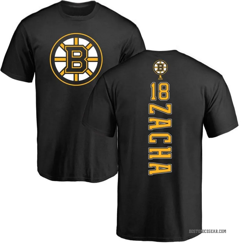Pavel Zacha Youth Black Boston Bruins Backer T-Shirt -
