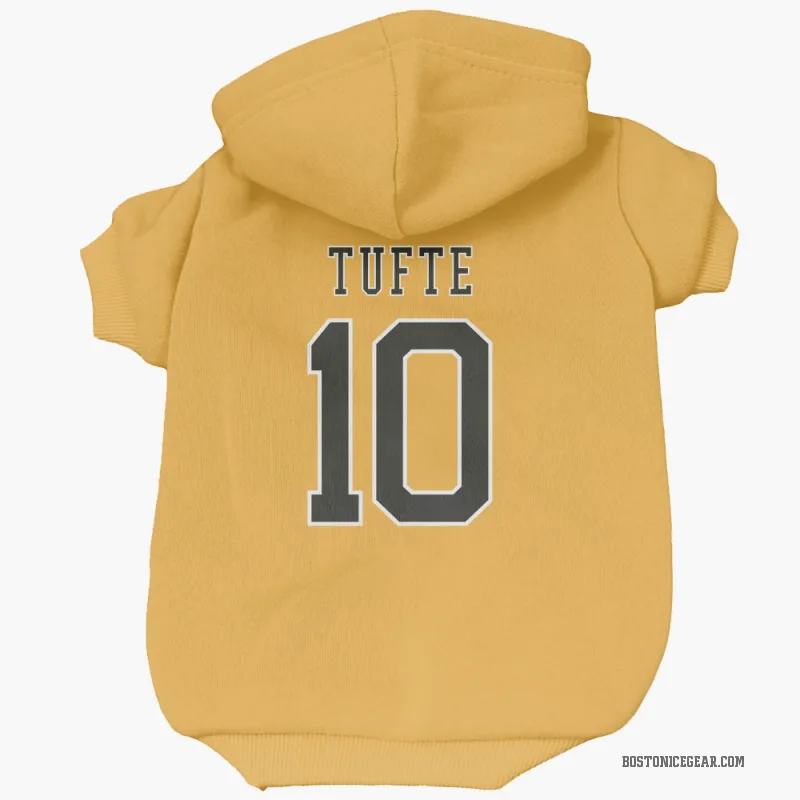 Riley Tufte Gold Boston Bruins Cat & Dog Pet Hoodie