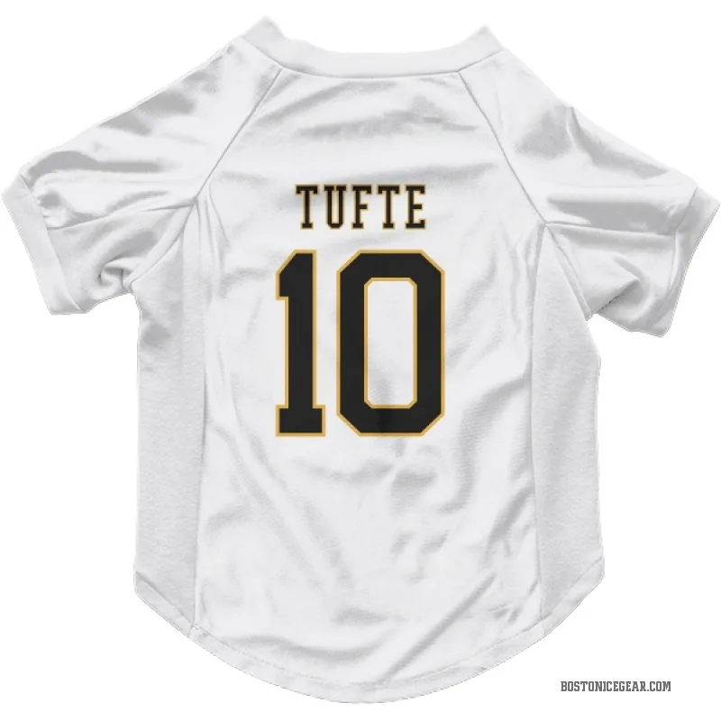 Riley Tufte White Boston Bruins Cat & Dog Pet Jersey