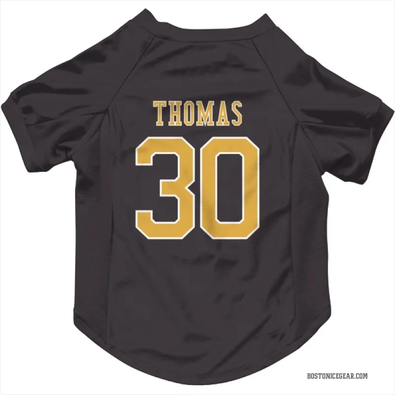 Tim Thomas  Black Boston Bruins  Cat & Dog Pet Jersey
