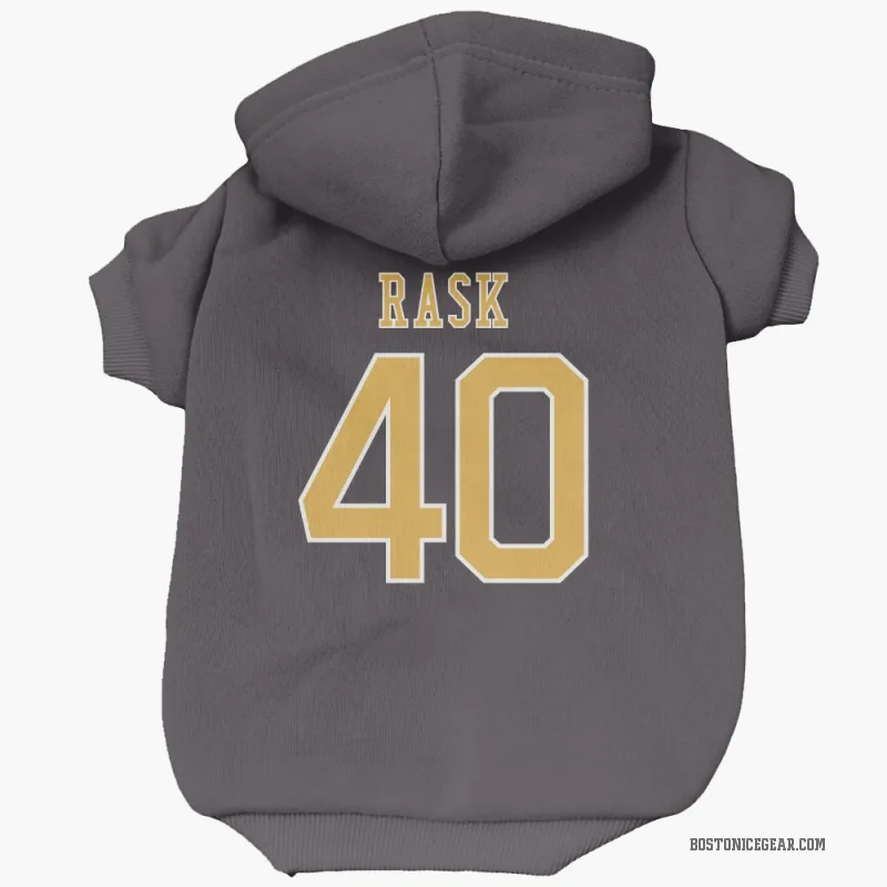 Tuukka Rask  Black Boston Bruins  Cat & Dog Pet Hoodie