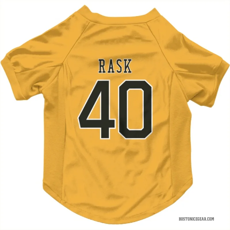 Tuukka Rask  Gold Boston Bruins  Cat & Dog Pet Jersey