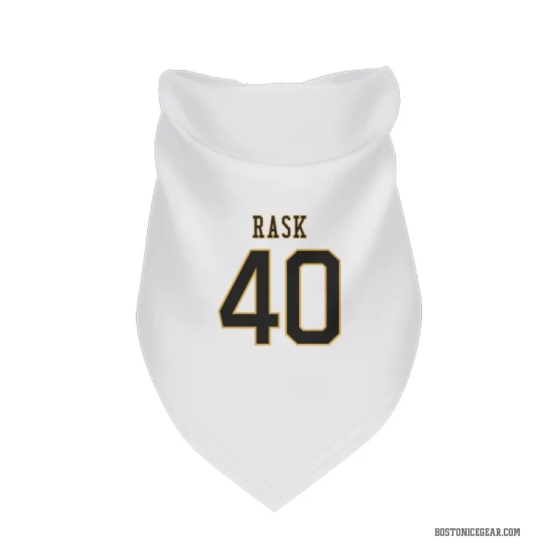 Tuukka Rask  White Boston Bruins  Cat & Dog Pet Bandana